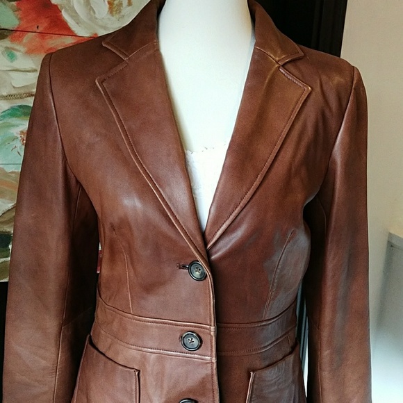 Banana Republic Jackets & Blazers - BANANA REPUBLIC LEATyHER JACKET